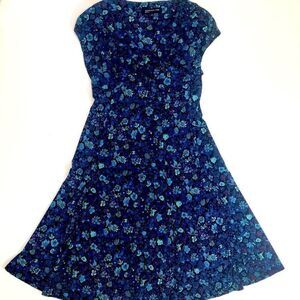 Jones New York Women's Blue Floral Dress Size 4 🌸
